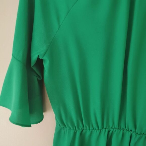2/$20 Gibson Latimer peplum green top size S - Picture 6 of 6